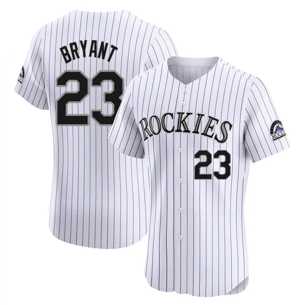 Kooe C.Rockies #23 Kris Bryant Player White Limited Elite Home Stitched Jerseys