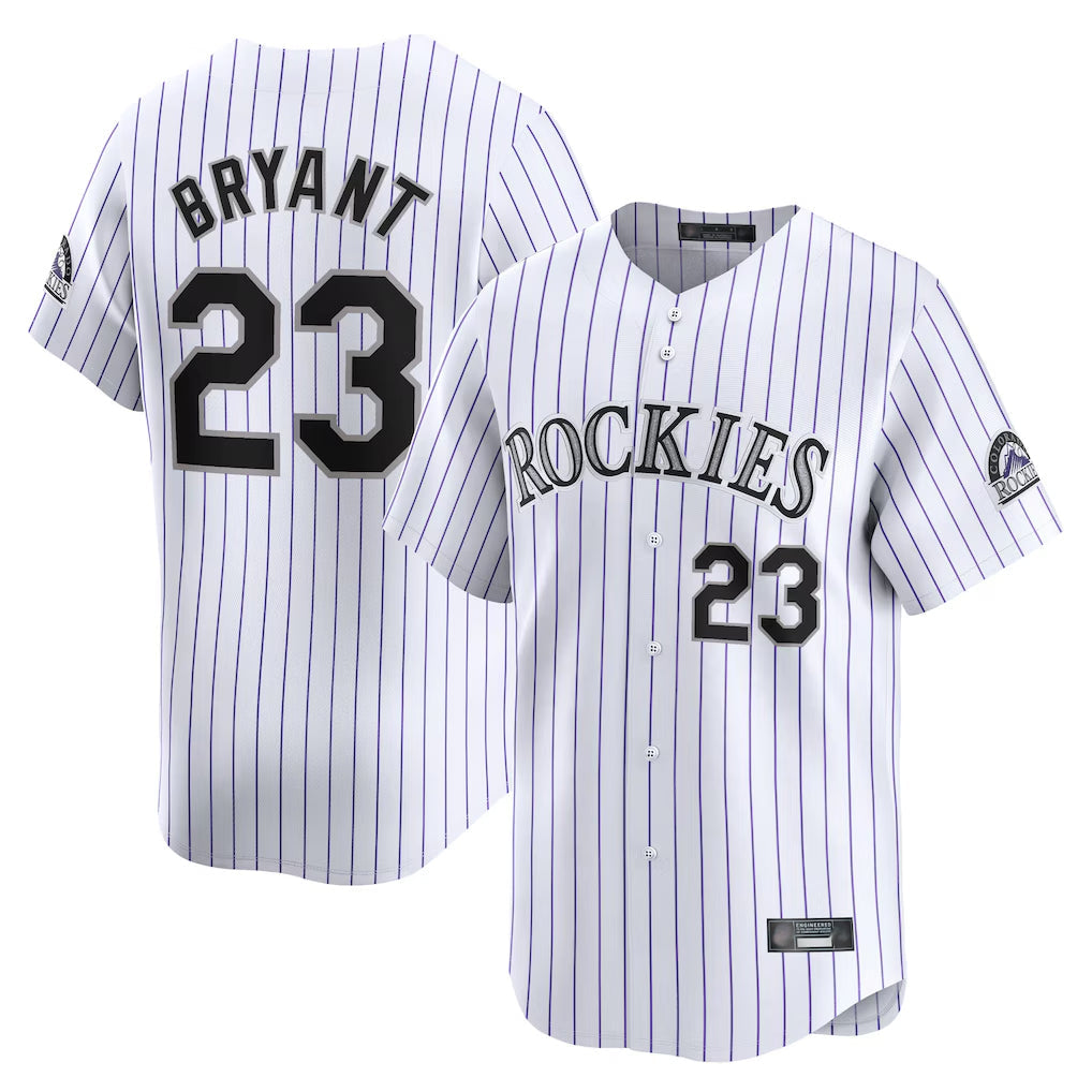 Kooe C.Rockies #23 Kris Bryant Player White Limited Home Stitched Jerseys