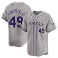 Kooe C.Rockies #49 Antonio Senzatela Player Gray Limited Home Stitched Jerseys