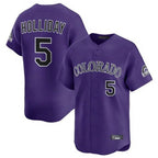 Kooe C.Rockies #5 Matt Holliday Player Purple Limited Home Stitched Jerseys