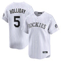 Kooe C.Rockies #5 Matt Holliday Player White Limited Home Stitched Jerseys