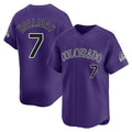 Kooe C.Rockies #7 Matt Holliday Player Purple Limited Home Stitched Jerseys