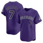Kooe C.Rockies #7 Matt Holliday Player Purple Limited Home Stitched Jerseys