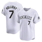 Kooe C.Rockies #7 Matt Holliday Player White Limited Home Stitched Jerseys