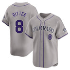 Kooe C.Rockies #8 Ryan Ritter Player Gray Limited Home Stitched Jerseys