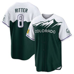 Kooe C.Rockies #8 Ryan Ritter Player Green City Connect Home Game Stitched Jerseys