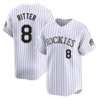 Kooe C.Rockies #8 Ryan Ritter Player White Limited Home Stitched Jerseys