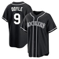 Kooe C.Rockies #9 Brenton Doyle Player Black Fashion Out Home Game Stitched Jerseys