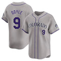 Kooe C.Rockies #9 Brenton Doyle Player Gray Limited Home Stitched Jerseys