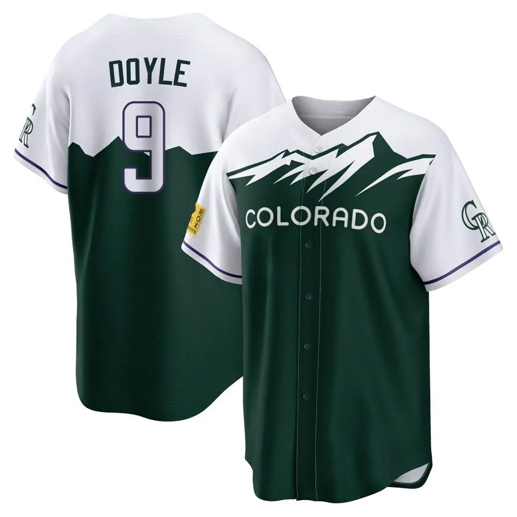 Kooe C.Rockies #9 Brenton Doyle Player Green City Connect Home Game Stitched Jerseys