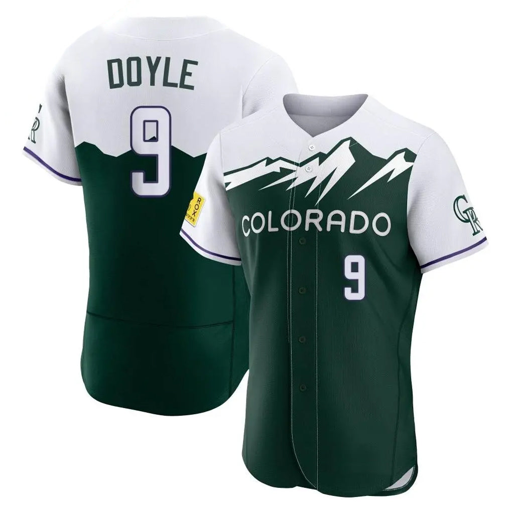 Kooe C.Rockies #9 Brenton Doyle Player Green City Connect Limited Elite Home Stitched Jerseys