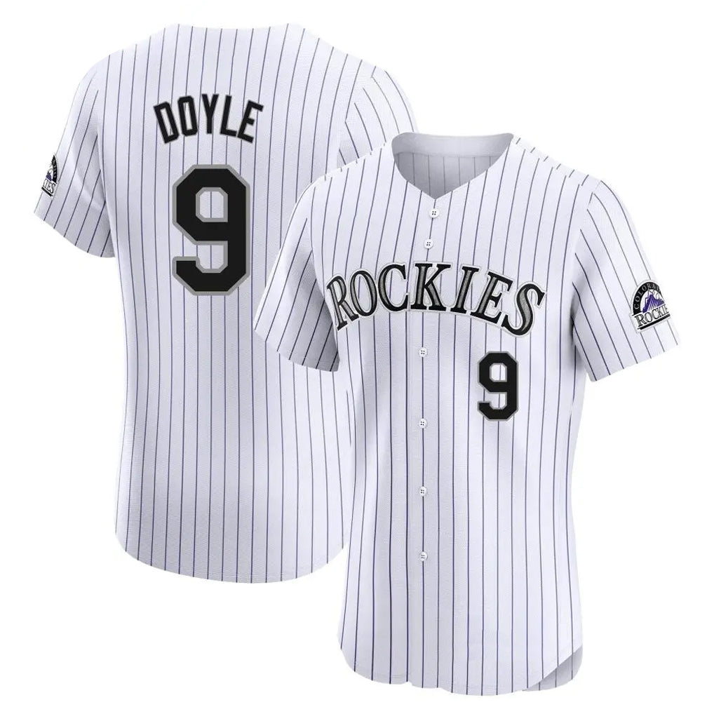 Kooe C.Rockies #9 Brenton Doyle Player White Limited Elite Home Stitched Jerseys