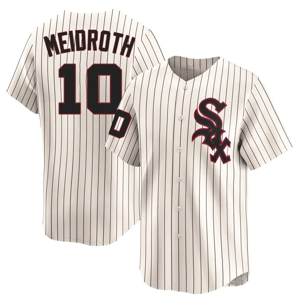 Kooe C.White Sox #10 Chase Meidroth Player Cream Cooperstown Collection Limited Home Stitched Jerseys