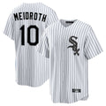 Kooe C.White Sox #10 Chase Meidroth Player White Stripe Home Game Stitched Jerseys