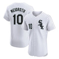 Kooe C.White Sox #10 Chase Meidroth Player White Stripe Limited Elite Home Stitched Jerseys