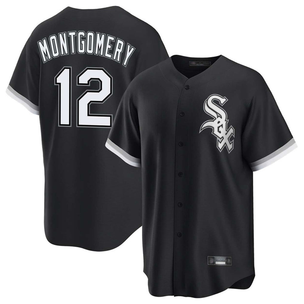Kooe C.White Sox #12 Colson Montgomery Player Black Home Game Stitched Jerseys