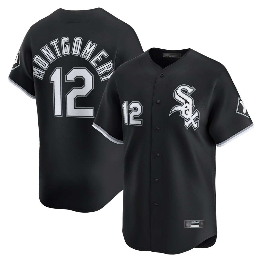 Kooe C.White Sox #12 Colson Montgomery Player Black Limited Home Stitched Jerseys
