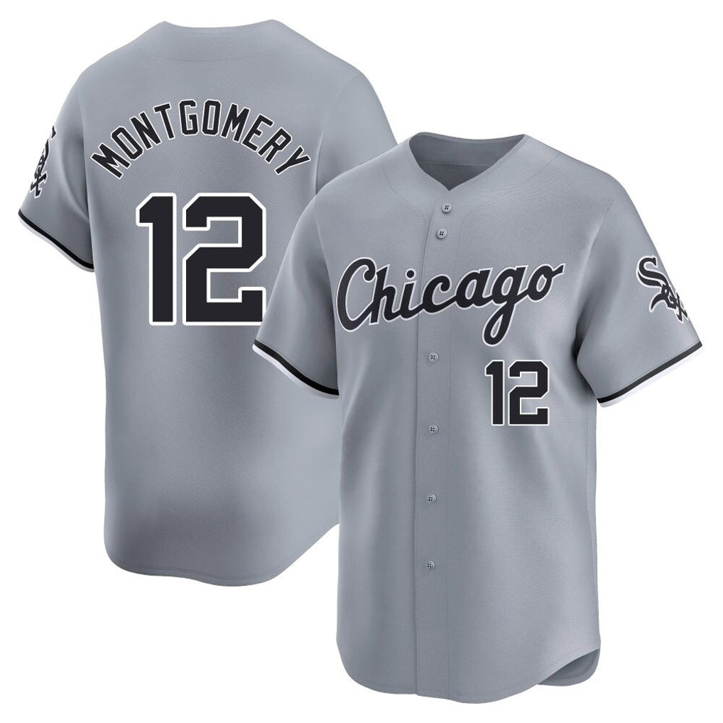 Kooe C.White Sox #12 Colson Montgomery Player Gray Road Limited Home Stitched Jerseys