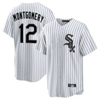 Kooe C.White Sox #12 Colson Montgomery Player White Stripe Home Game Stitched Jerseys