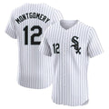 Kooe C.White Sox #12 Colson Montgomery Player White Stripe Limited Elite Home Stitched Jerseys