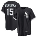 Kooe C.White Sox #15 Sean Newcomb Player Black Home Game Stitched Jerseys