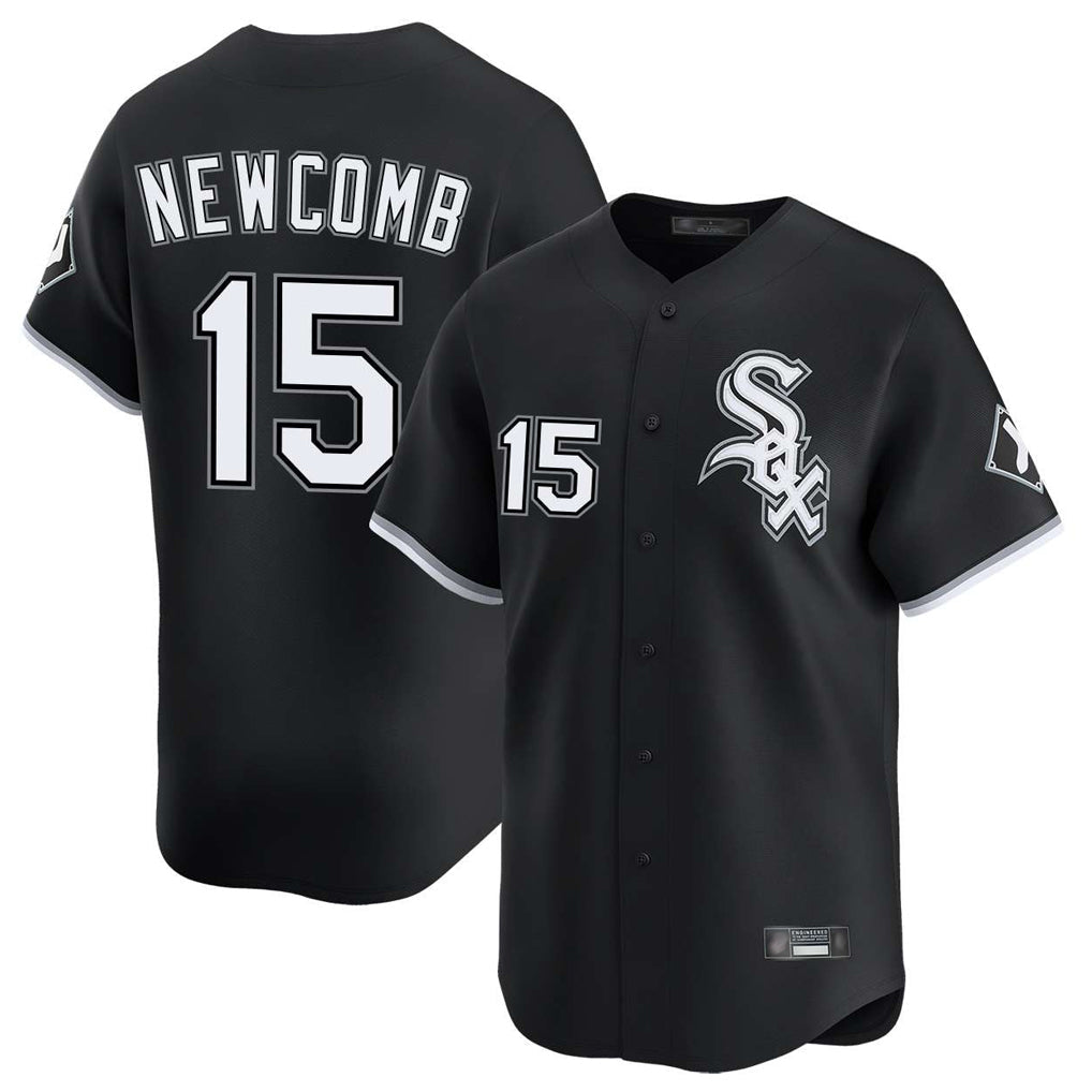Kooe C.White Sox #15 Sean Newcomb Player Black Limited Home Stitched Jerseys