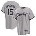 Kooe C.White Sox #15 Sean Newcomb Player Gray Home Game Stitched Jerseys