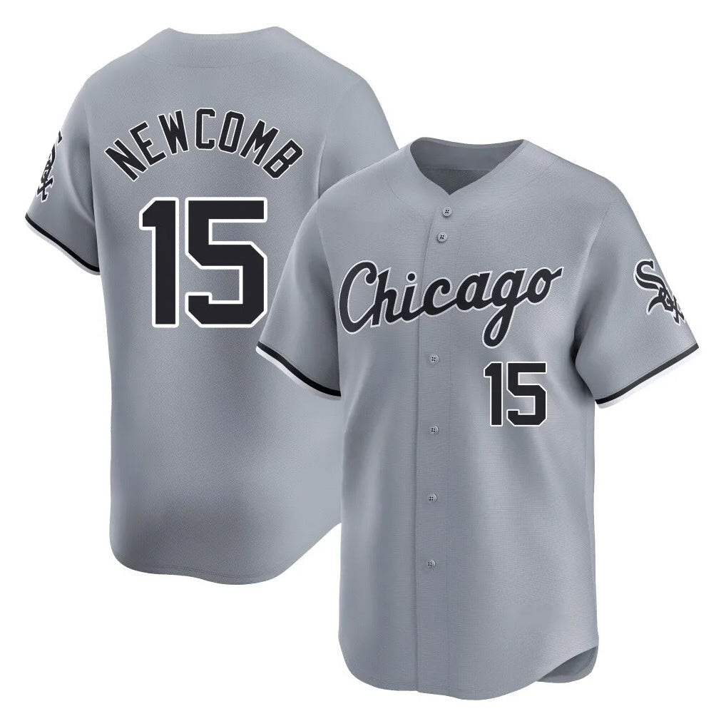 Kooe C.White Sox #15 Sean Newcomb Player Gray Road Limited Home Stitched Jerseys