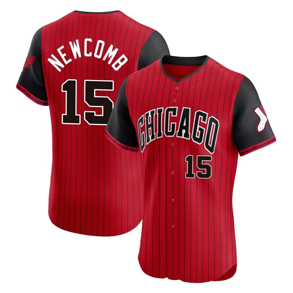 Kooe C.White Sox #15 Sean Newcomb Player Red City Connect Limited Elite Home Stitched Jerseys