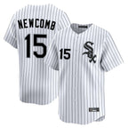 Kooe C.White Sox #15 Sean Newcomb Player White Stripe Limited Home Stitched Jerseys