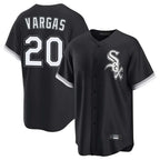 Kooe C.White Sox #20 Miguel Vargas Player Black Home Game Stitched Jerseys