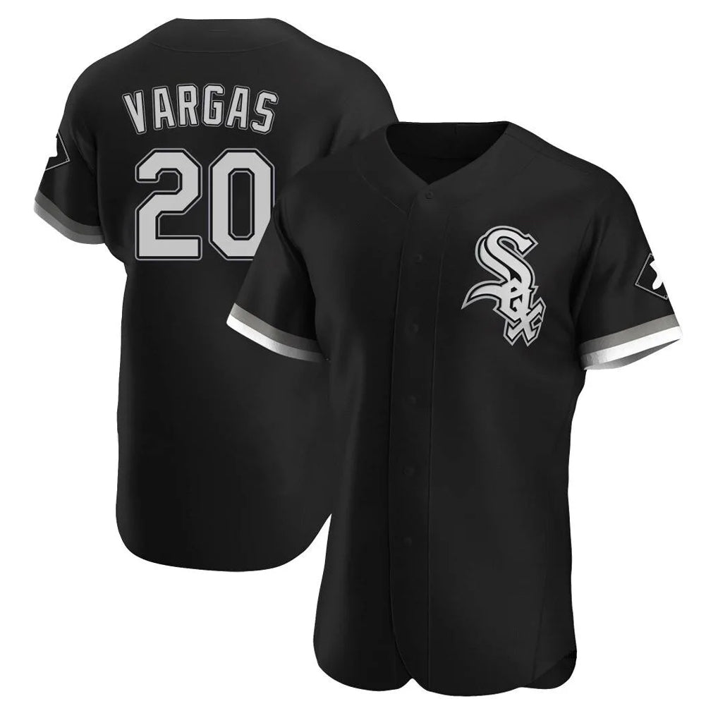 Kooe C.White Sox #20 Miguel Vargas Player Black Limited Elite Home Stitched Jerseys