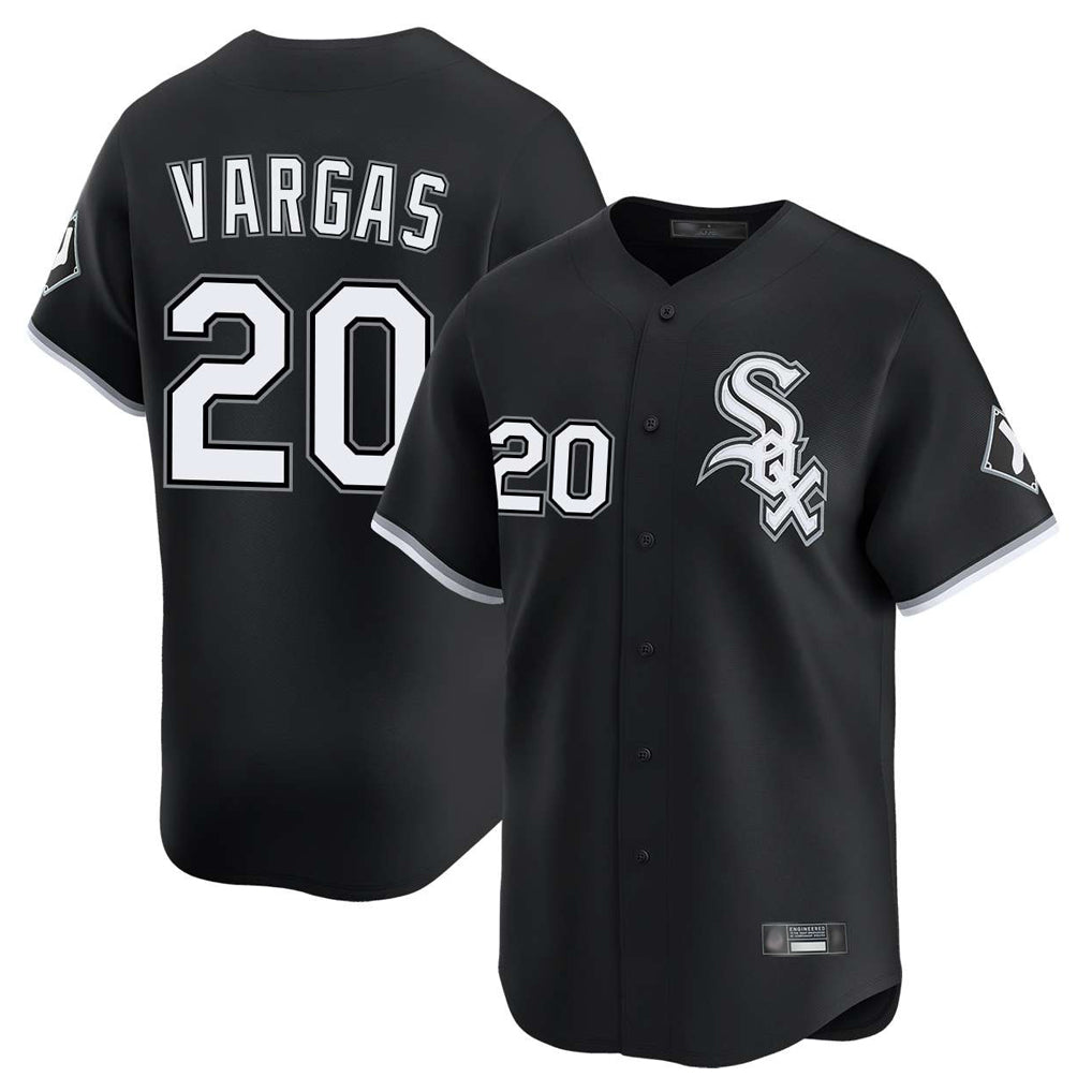 Kooe C.White Sox #20 Miguel Vargas Player Black Limited Home Stitched Jerseys