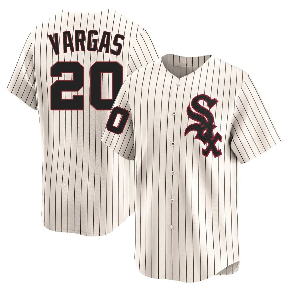 Kooe C.White Sox #20 Miguel Vargas Player Cream Cooperstown Collection Limited Home Stitched Jerseys