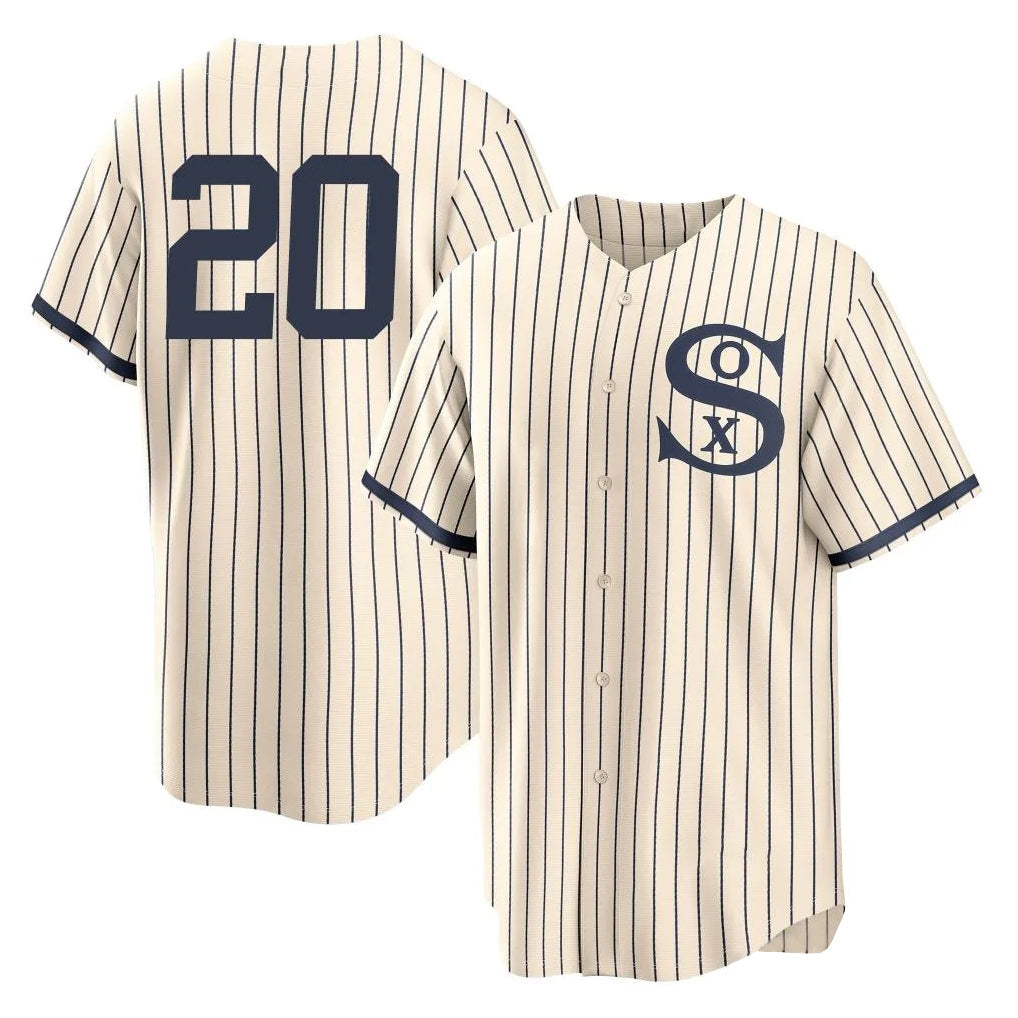 Kooe C.White Sox #20 Miguel Vargas Player Cream Field of Dreams Home Game Stitched Jerseys