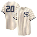 Kooe C.White Sox #20 Miguel Vargas Player Cream Field of Dreams Home Game Stitched Jerseys