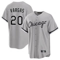 Kooe C.White Sox #20 Miguel Vargas Player Gray Home Game Stitched Jerseys