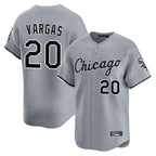 Kooe C.White Sox #20 Miguel Vargas Player Gray Road Limited Home Stitched Jerseys