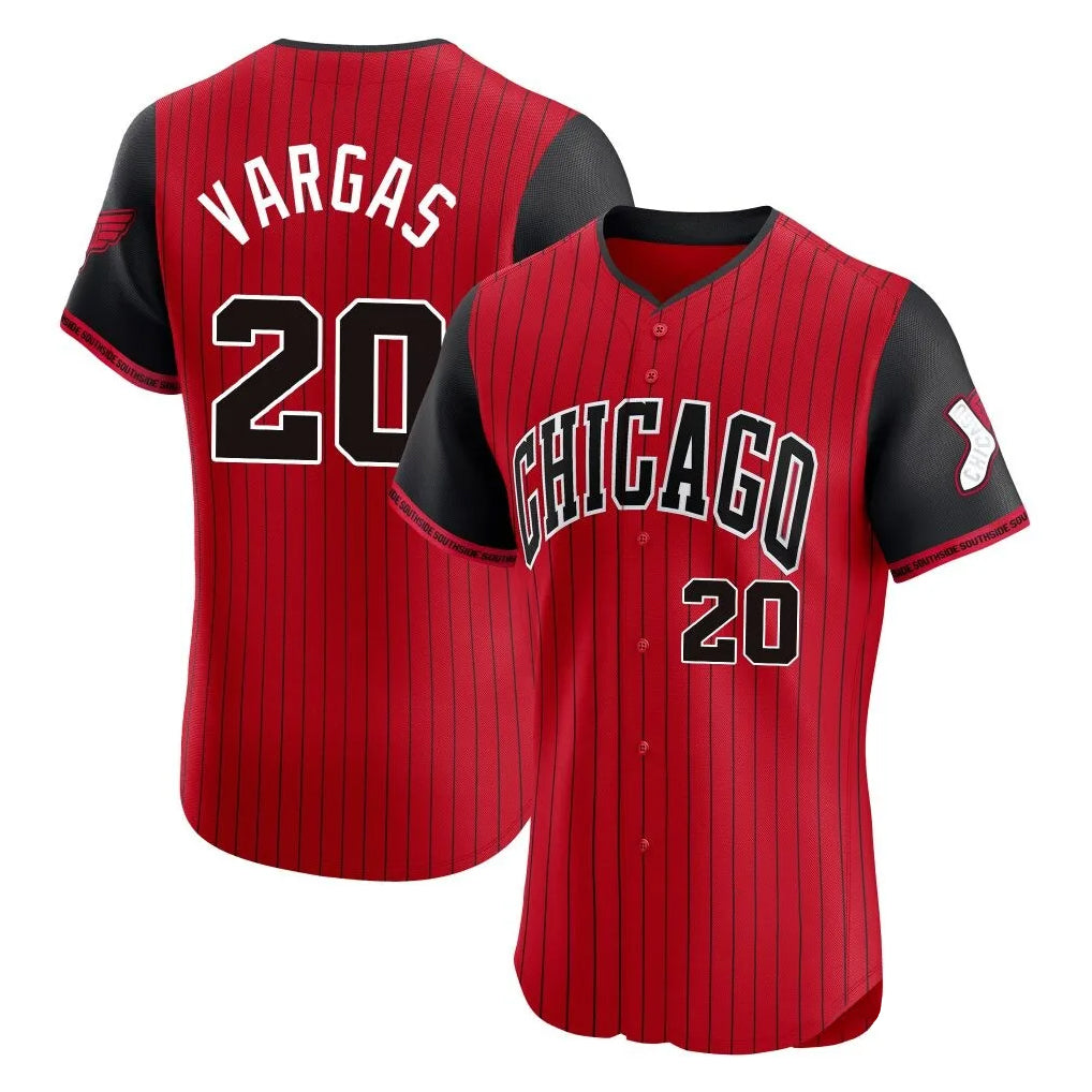 Kooe C.White Sox #20 Miguel Vargas Player Red City Connect Limited Elite Home Stitched Jerseys