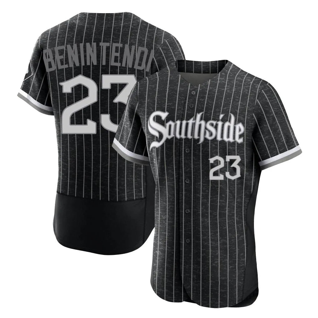Kooe C.White Sox #23 Andrew Benintendi Player Black City Connect Limited Elite Home Stitched Jerseys