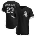 Kooe C.White Sox #23 Andrew Benintendi Player Black Limited Elite Home Stitched Jerseys