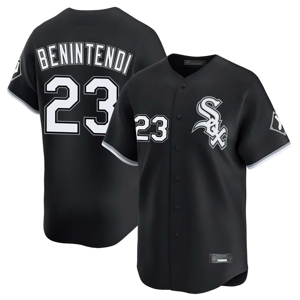 Kooe C.White Sox #23 Andrew Benintendi Player Black Limited Home Stitched Jerseys