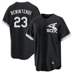 Kooe C.White Sox #23 Andrew Benintendi Player Black Spring Training Game Stitched Jerseys
