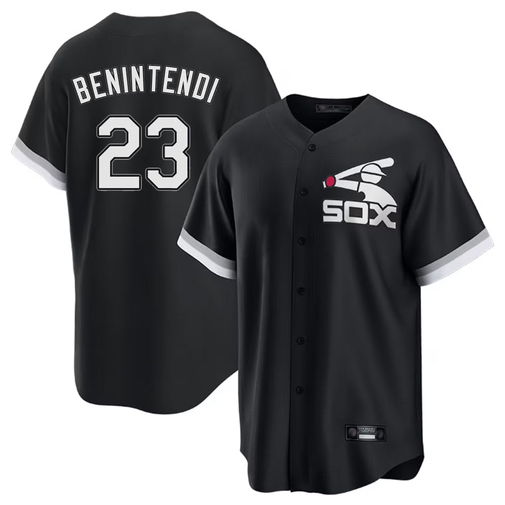 Kooe C.White Sox #23 Andrew Benintendi Player Black Spring Training Game Stitched Jerseys
