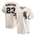 Kooe C.White Sox #23 Andrew Benintendi Player Cream Cooperstown Collection Limited Home Stitched Jerseys