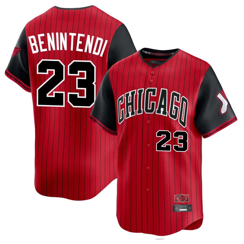 Kooe C.White Sox #23 Andrew Benintendi Player Red City Connect Limited Home Stitched Jerseys