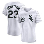Kooe C.White Sox #23 Andrew Benintendi Player White Stripe Limited Elite Home Stitched Jerseys