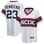 Kooe C.White Sox #23 Andrew Benintendi Player White T-shirt Home Game Stitched Jerseys