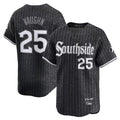 Kooe C.White Sox #25 Andrew Vaughn Player Black City Connect Limited Home Stitched Jerseys