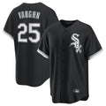 Kooe C.White Sox #25 Andrew Vaughn Player Black Home Game Stitched Jerseys